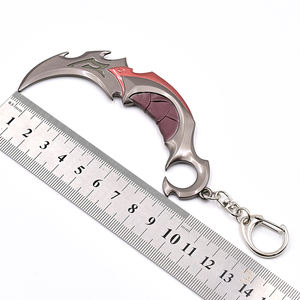 Conception populaire 12cm Mini Valorants Jouet Porte-clés VALOR <span class=keywords><strong>Couteau</strong></span> Pistolets Porte-clés Avec Lumineux - Product Image 4