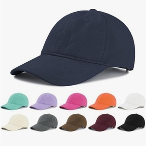 Washed Cotton Plain Baseball Caps Adjustable Unstructured Soft Blank Casual Dad Ball <b>Hats</b> for Men Women - Product Image 4