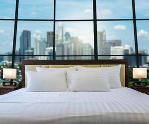 ผ้าปูที่นอนลายซาตินผ้าคลุมเตียงขนาดคิงไซส์ผ้าปูเตียงสำหรับโรงแรมระดับ5ดาวผ้าปูที่นอนผ้าฝ้ายแบบแบนสำหรับ100%-02584บ้านโรงแรมโรงพยาบาล - Product Image 2