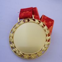 Haute qualité Logo personnalisé or métal en alliage de zinc médaille ronde poids lutte victoire trophée sur mesure Sport Souvenir