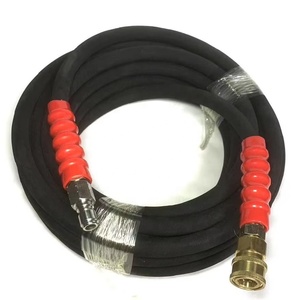 Siêu áp lực cao rửa xe máy <span class=keywords><strong>Hose</strong></span> 3/8 kết nối nhanh chóng với dây thép cao su tổng hợp ứng dụng nước - Product Image 4