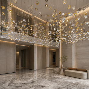 New Product Customized Indoor Project Lighting Hotel Lobby Villa Modern Crystal LED <strong>Chandelier</strong> - Product Image 4