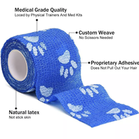 2.5cm x 4.5cm Bandage auto-adhésif de sport pour animaux de compagnie, bandes pour articulations des doigts, Kit de premiers soins médicaux, Bandage élastique pour animaux de compagnie