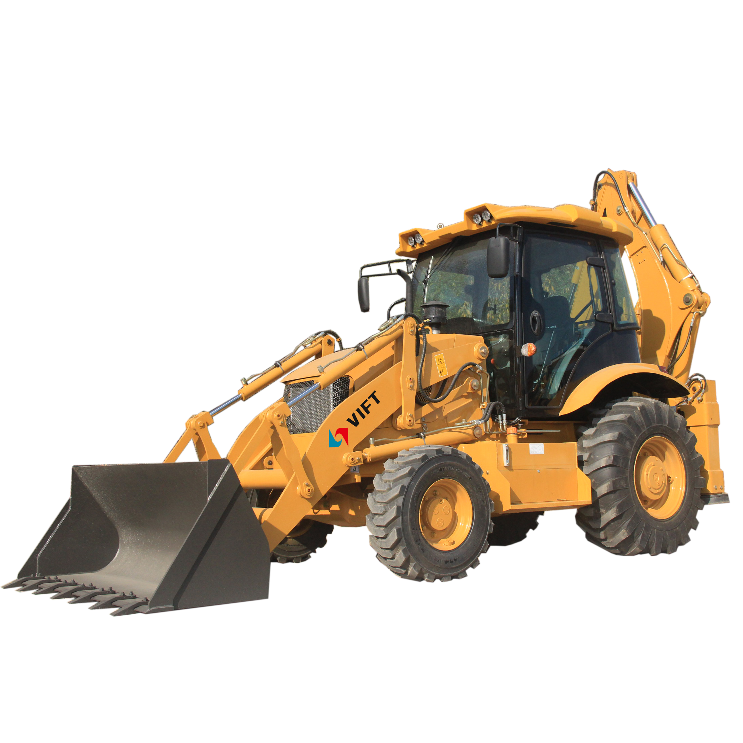 Мини-трактор 4WD экскаватор-погрузчик