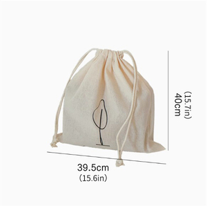 Sac de voyage en coton et lin avec cordon de serrage, sac multifonctionnel pour valise, sac anti-poussière domestique, sac de rangement pour débris - Product Image 2