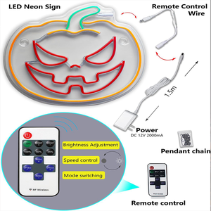 Fabbrica originale all'ingrosso personalizzato zucca demone segno di luce al Neon per la festa di Halloween soggiorno LED segno - Product Image 5