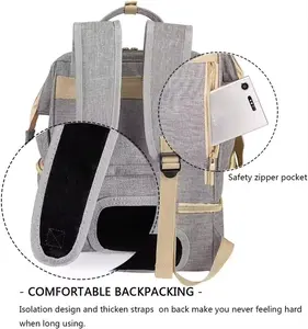 Custom Insulated Cooler Backpacks Baby Bottles Storage Fashionable Portable Breast Milk Cooler Bag for mummy