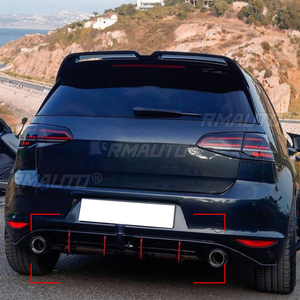 1 pièce Diffuseur de pare-chocs arrière, Spoiler de pare-chocs arrière, Protection de pare-chocs arrière et Lame de séparation latérale arrière pour Volkswagen Golf 7 MK7 GTI - Product Image 4