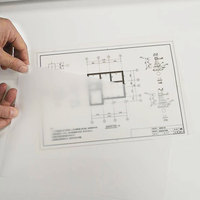 Rollo de Película de Poliéster Mylar Impermeable de 100 Micras para Dibujo Técnico, Impresión y Diseño CAD