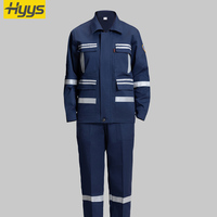 Vêtements de travail réfléchissants ignifuges antistatiques personnalisés en usine costumes veste et pantalon de vêtements de travail Fr