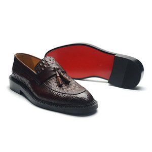Zapatos Oxford de Hombre de Alta Gama, Lujosos y Elegantes, con Flecos, de Cuero Genuino, Casuales y de Negocios, con Punta Cuadrada y Antideslizantes - Product Image 5