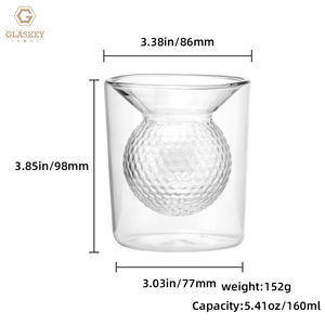 Vaso de Whisky de Golf de 160 ml, Vaso Personalizado con Logotipo, Vaso de Bola de Golf, Vaso para Beber, Regalos para Bebedores - Product Image 3