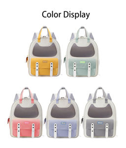 Yeni tasarım nefes büyük kapasiteli Pet kedi taşıma çantası katlanabilir yumuşak kedi sırt çantası taşıyıcı kabarcık çanta seyahat köpek evcil hayvan sırt çantası - Product Image 6