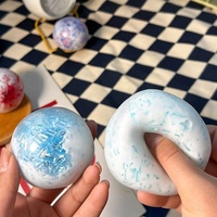 Vente en gros de petites balles anti-stress bleues croquantes de 6 cm, jouet anti-stress à remontée lente, jouet sensoriel pour soulager le stress, unisexe