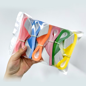 Conventional Packaging 6 Different Solid Color Synthetic Paper Wristbands for Ticket Party Event 600 Pcs in a Pack