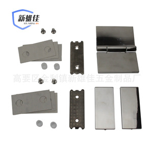 Charnière pliante en acier inoxydable Xin Xiong Jia, 180 degrés, matériau 304, noir mat, pour porte de salle de bain, salle de douche - Product Image 4