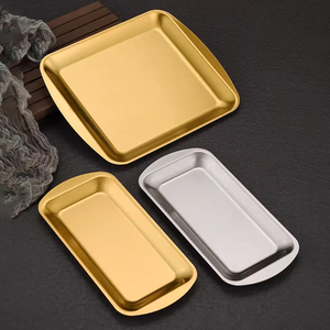 Yurtrain coreano <span class=keywords><strong>piatto</strong></span> <span class=keywords><strong>rettangolare</strong></span> in acciaio inox <span class=keywords><strong>piatto</strong></span> da Barbecue dorato con fondo <span class=keywords><strong>piatto</strong></span> <span class=keywords><strong>piatto</strong></span> fondo <span class=keywords><strong>piatto</strong></span> satinato tecnica - Product Image 5