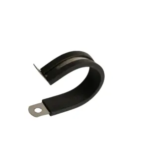 factory supplier cushion lined p size pipe clamp with rubber