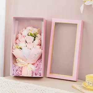 Bouquet <span class=keywords><strong>de</strong></span> roses en savon personnalisé pour mariage, cadeau <span class=keywords><strong>de</strong></span> la Saint-Valentin, Noël, anniversaire, fête des Mères, coloré - Product Image 3
