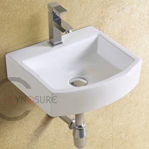Lavabo mural en céramique vintage de style européen pour salle de bain - Product Image 1