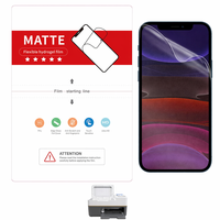 Film de protection d'écran mat en TPU anti-lumière bleue et anti-UV personnalisé pour la vente au détail OEM, découpé à la machine, pour iPhone 15 16 17 Pro Max