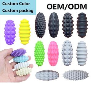 ของเล่นบีบคลายเครียด รูปทรงวงรี แม่เหล็กซิลิโคน ยืดหยุ่นได้ สำหรับฝึกประสาทสัมผัสและออกกำลังกาย  แบบยูนิเซ็กซ์ - Product Image 3