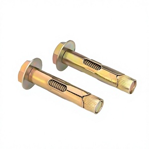 Vis métrique à écrou et rondelle pour cheville d'expansion à ancrage par expansion en acier finition brillante - Product Image 2