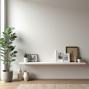 Grand mur de rangement Décor moderne Étagères de supermarché en bois Étagères flottantes Petites - Product Image 3