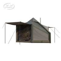 Kawagebo Kamp (KK) Gonflable 9.2 ㎡   / 17.4 ㎡   Tentes de camping gonflables Oxford Glamping Yurt pour la famille avec cheminée