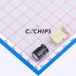 ตัวเก็บประจุแบบอลูมิเนียมอิเล็กโทรไลติกผ่านรู UHE2A470MPD1TD D10xL14mm 47uF 20% 100V 178.75mA-120Hz - Product Image 1