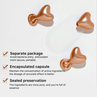Capsule de sérum éclaircissant pour la peau au collagène, vitamine C, nicotinamide et huile essentielle d'or, personnalisée en usine, pour le visage des femmes