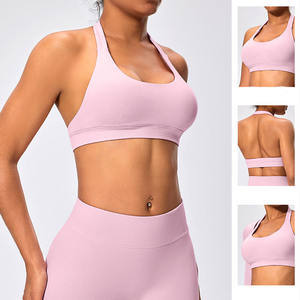 Set di reggiseno sportivo personalizzato da palestra con <span class=keywords><strong>Leggings</strong></span> e reggiseno sportivo senza cuciture reggiseno sportivo per donne Fitness - Product Image 1