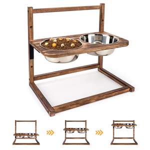 Kediler ve küçük köpekler için çift kase kaymaz <span class=keywords><strong>Pet</strong></span> besleyici dökülmez gıda ve su çanak - Product Image 5