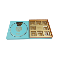 Cajas de Regalo de Papel para Empaque de Barras de Chocolate y Dulces de Diseño Personalizado de Lujo al por Mayor, con Divisores y Tapa Abatible