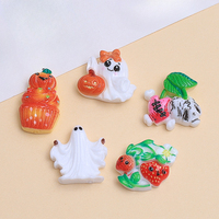 KI xiduo dessin animé Halloween mignon fait à la main bricolage colle résine petit accessoire décoration matériel Pack