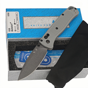 Couteau pliant BUGOUT 535, acier CPM-S30V, pointe tombante, usage extérieur EDC, manche en nylon, ouverture par bouton poussoir - Product Image 1
