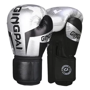 GINGPAI <span class=keywords><strong>Gants</strong></span> d'entraînement Sanda de haute qualité en cuir respirant et résistant à l'usure Caractéristiques de combat de protection épaissie <span class=keywords><strong>Gants</strong></span> <span class=keywords><strong>MMA</strong></span> - Product Image 3