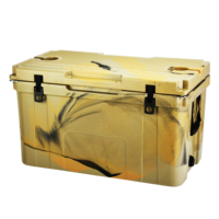 Glacière isotherme portable en PE rotomoulé de haute qualité, personnalisable avec logo, écologique, grande capacité, réutilisable, 78QT, moderne, pour aliments et boissons
