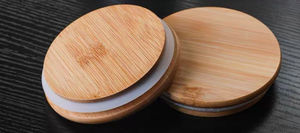 Venta al por Mayor de Frascos Redondos de Vidrio Borosilicato de 500 ml, Recipientes para Almacenamiento de Alimentos de Cocina con Tapa Hermética de Madera - Product Image 3