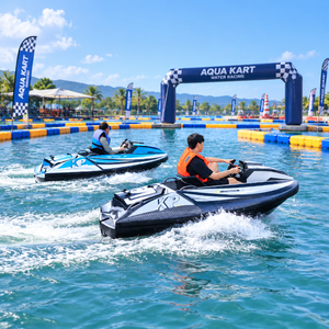 KUPAO STAR Aqua-Kart für Erwachsene und Jugendliche mit 73V114Ah Lithium-Batterie, Wassersportboot für Spaß und Unterhaltung, 15000W HDPE - Product Image 1