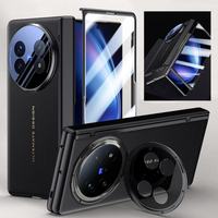 Coque de Luxe Magnétique Mate avec Charnière de Protection et Support pour Honor Magic V3 5G 7.92, en Matériau PC Antichoc avec Film de Protection d'Écran