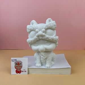 Figurines en vinyle PVC blanc faites à la main, poupées fluides, art créatif DIY, figurines en vinyle 3D irrégulières mignonnes de style dessin animé pour cadeaux de récompense - Product Image 2