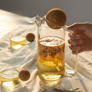 <span class=keywords><strong>เหยือก</strong></span>น้ำแก้วใสทำมือจากแก้วโบโรซิลิเกตคุณภาพสูง พร้อมหูจับและฝาปิดแบบลูกก๊อก ผลิตภัณฑ์เครื่องดื่มที่เป็นมิตรต่อสิ่งแวดล้อมและยั่งยืน - Product Image 5