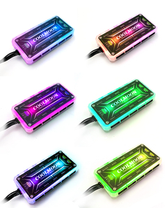 COOLMOON praktisches PC-Spielzubehör Standard-Controller drahtloser Fernsteuergerät RGB Fan Hub PC Lüfter-Controller 6 PIN 4 PIN - Product Image 3