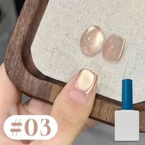 Esmalte de Uñas en Gel Efecto Ojo de Gato Romántico, Polvo Magnético Blanco de Alta Densidad, Gel de Uñas con Cuentas de Cristal Espejo, Suministros de Belleza - Product Image 5