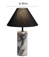 Lampe de bureau murale moderne et minimaliste en marbre naturel et fer, motif paon, pour chambre à coucher, chevet, salon, ambiance haut de gamme