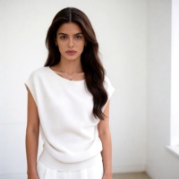 Soldes : Pull tricoté rétro à manches courtes, taille unique, design amincissant haut de gamme, manches courtes, élégant et léger, idéal pour l'été.