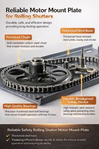 Portes de garage extérieures robustes Opérateur d'ouvre-porte <span class=keywords><strong>automatique</strong></span> Dc 600kg Moteur de <span class=keywords><strong>volet</strong></span> roulant avec télécommande - Product Image 4