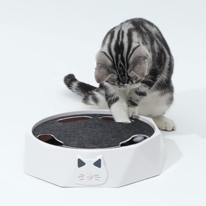 Giocattolo Interattivo Elettrico per Gatti con Piattaforma Girevole, 2 Velocità Regolabili, Gioco Automatico <span class=keywords><strong>Puzzle</strong></span> Cattura Topo, Accessori per Animali Domestici - Product Image 5