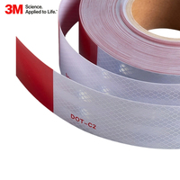 Película Reflectante de Alta Intensidad 3M 983D, Grado Diamante, Corte Personalizado, para Remolques Logísticos, Adhesivo Reflectante